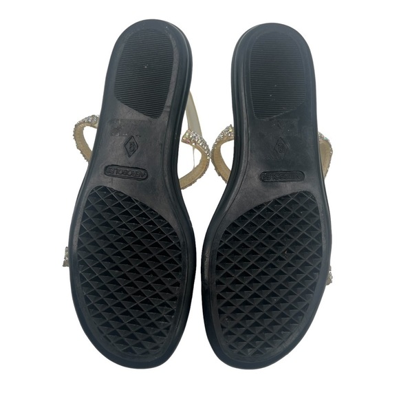 Aerosoles Silver Glitter Embellished Clear Strap Sandals Size 9 Women’s - Picture 8 of 8